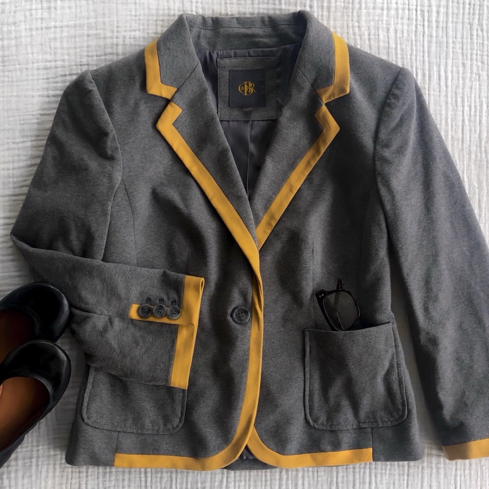 OBR • Tipped Knit Schoolboy Blazer Jacket